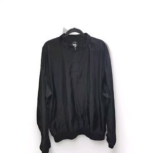 Zero Restriction Golf‎ Jacket Men Large Windbreaker 1/4 3 Snap Buttons Pullover